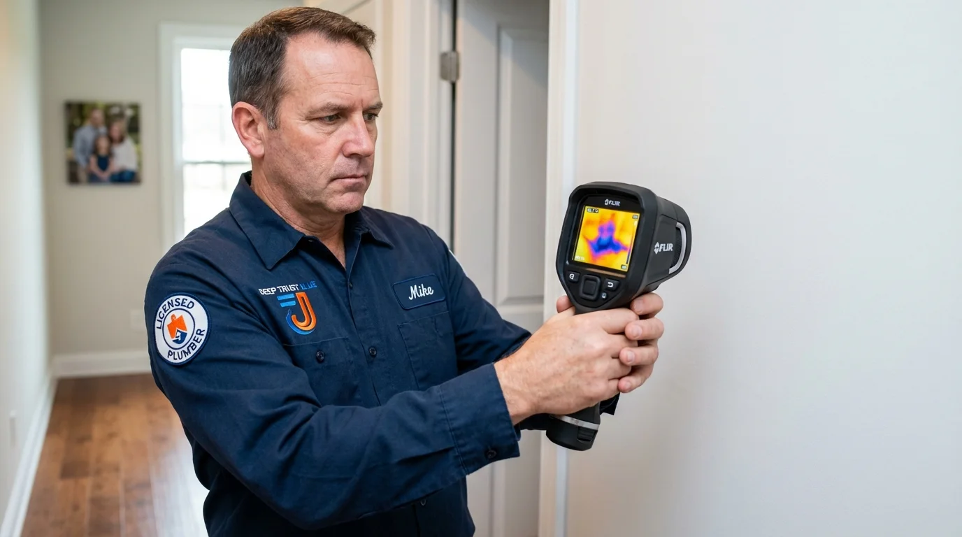 Thermal imaging leak detection by Johns Plumbing LLC in Melbourne Beach